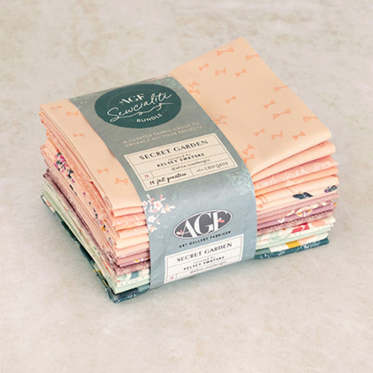 Sewcialites Fat Quarter Bundle in Secret Garden Edition Curated by Kelsey Swatske by AGF Studio for Art Gallery (CBSFQ609)